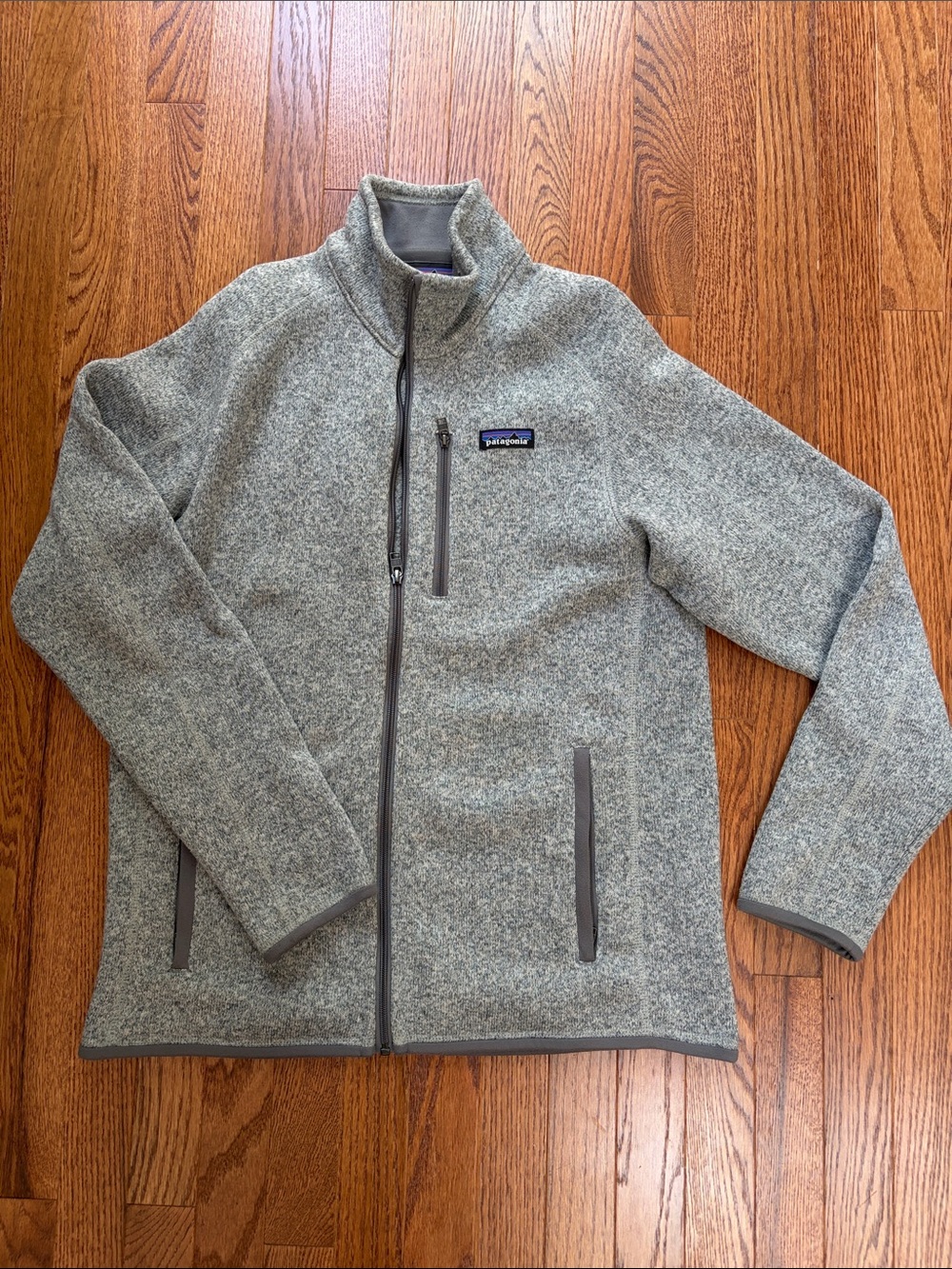 Patagonia Gray Heather Full-Zip Fleece Jacket